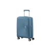 Валіза на 4 колесах American Tourister Soundbox (32Gx51001), 41/35.5 л, поліпропілен, Grey/Blue