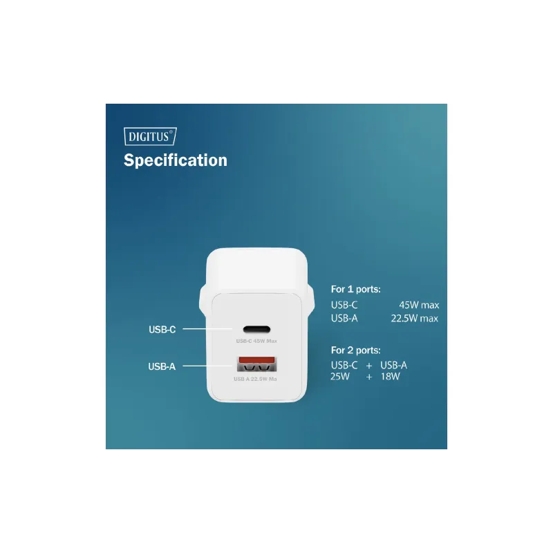 Charger Digitus (DA-10302), 45 W