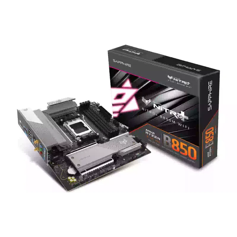 Материнська плата Sapphire B850M (52123-01-40G), sAM5