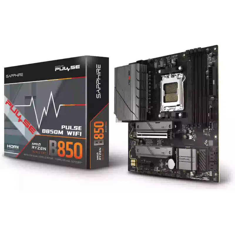 Материнська плата Sapphire B850M (52123-04-40G), sAM5