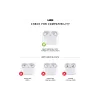 جراب سماعات أبل إيربودز برو جي 3 إصدار 2025 UAG Plasma, Olive (104132117272)