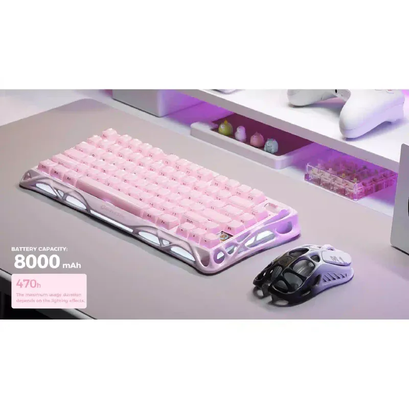 لوحة المفاتيح GravaStar (GS_K1_P_PNK)