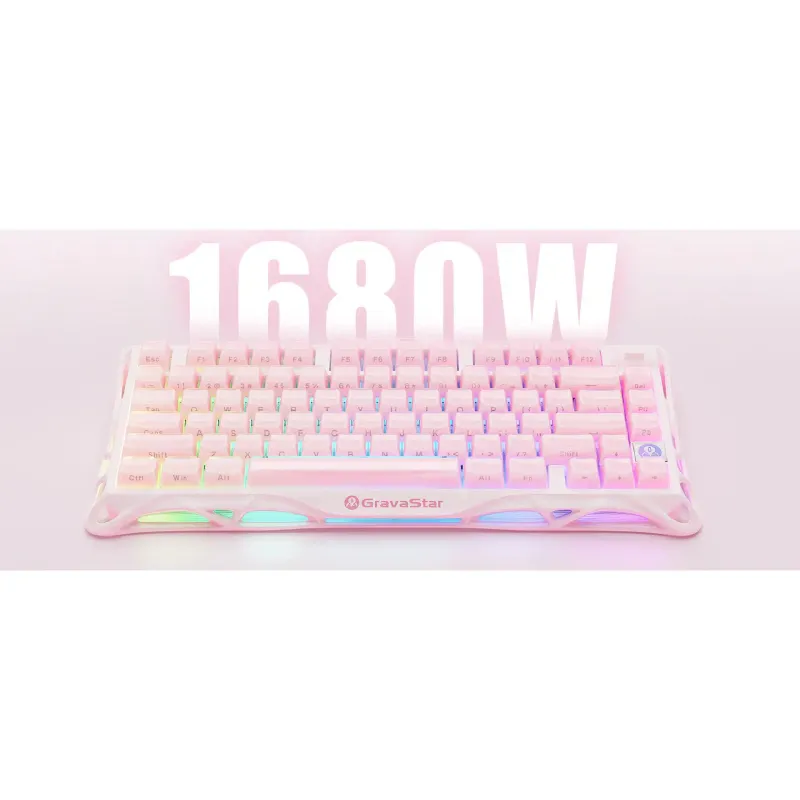 لوحة المفاتيح GravaStar (GS_K1_P_PNK)