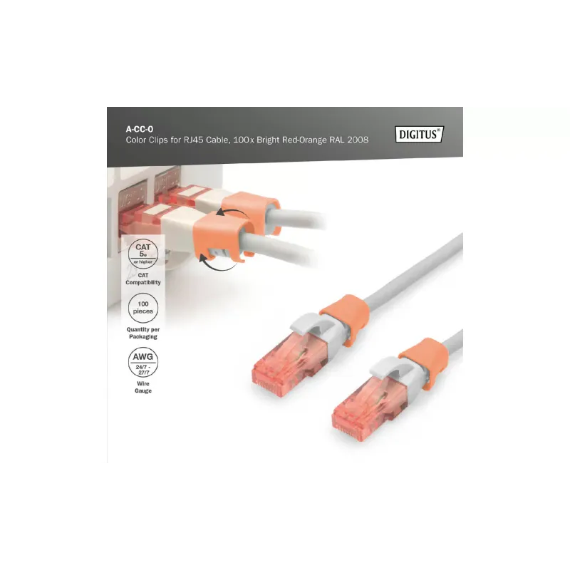 Кліпса для патч-корду Digitus  (A-CC-O)