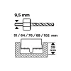 Fa korona Graphite (56T747)