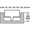 coroa de madeira Graphite (56T750)