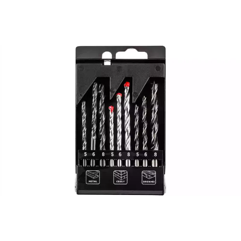 Set of drill bits for metal and brick Graphite (54T431), 5 - 6 mm
