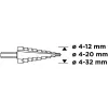 Step drill Graphite (54T300), 4 x 12/20/32 mm