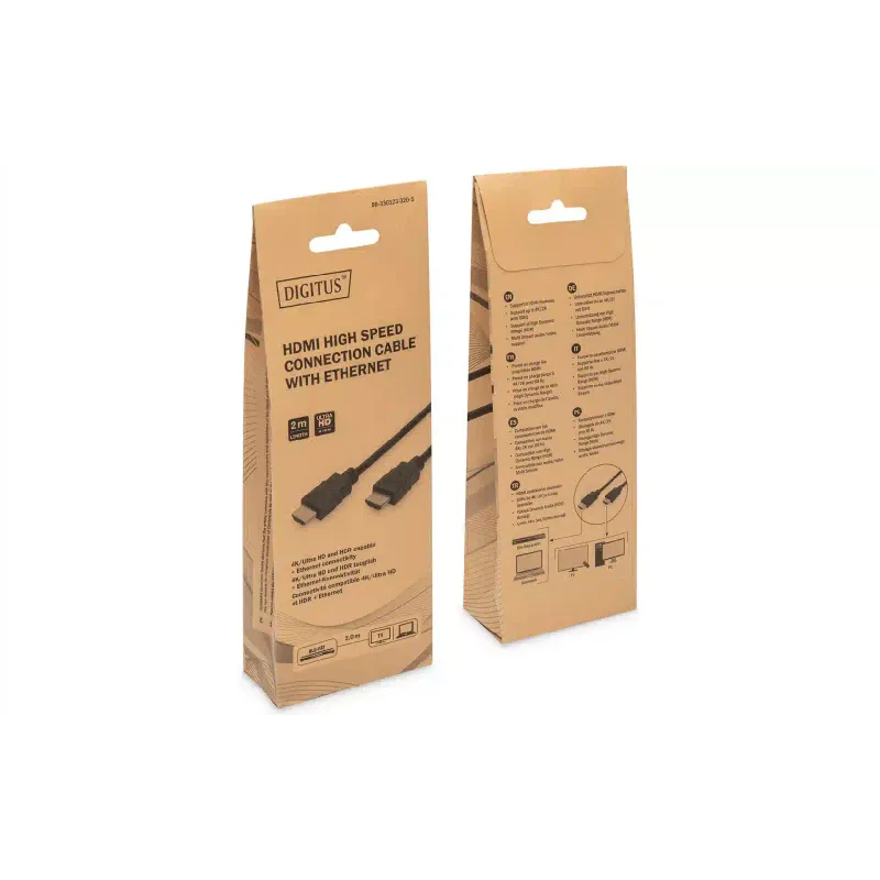 Кабел Digitus, Black (DB-330123-020-S)