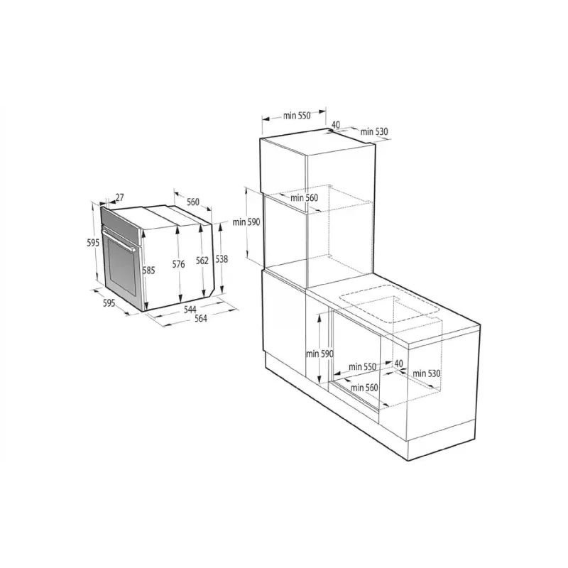 Forno Gorenje, Black (BPSA6138B)