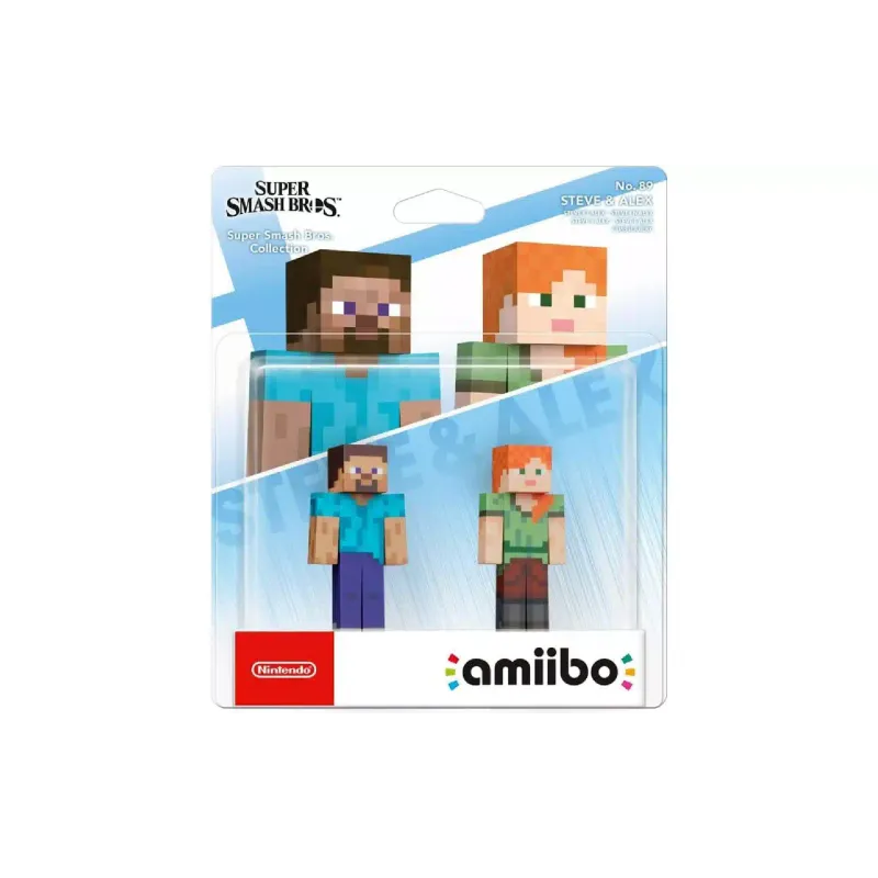 تمثال صغير Nintendo Amiibo Minecraft Steve and Alex (045496381059)