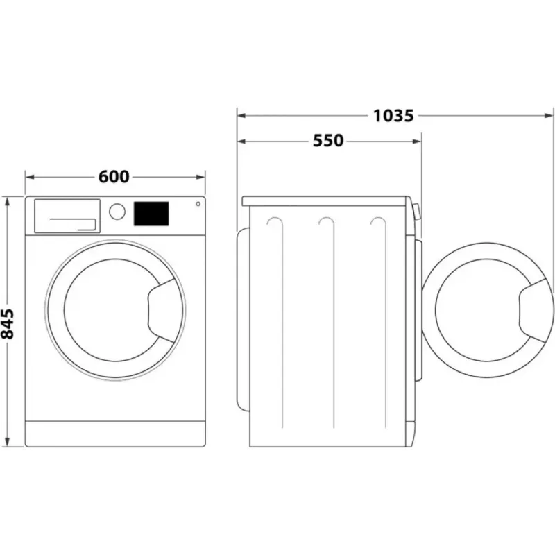 Máquina de lavar Indesit, White (IM862BMYTIMEUA)