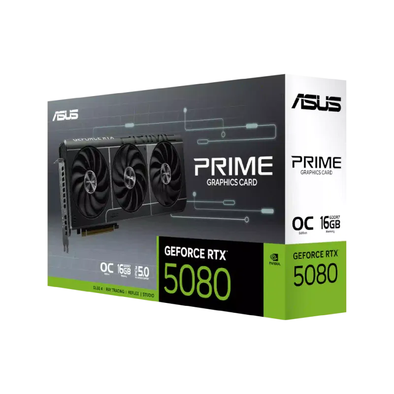 بطاقة الفيديو Asus GeForce RTX5080 (PRIME RTX5080 016G)