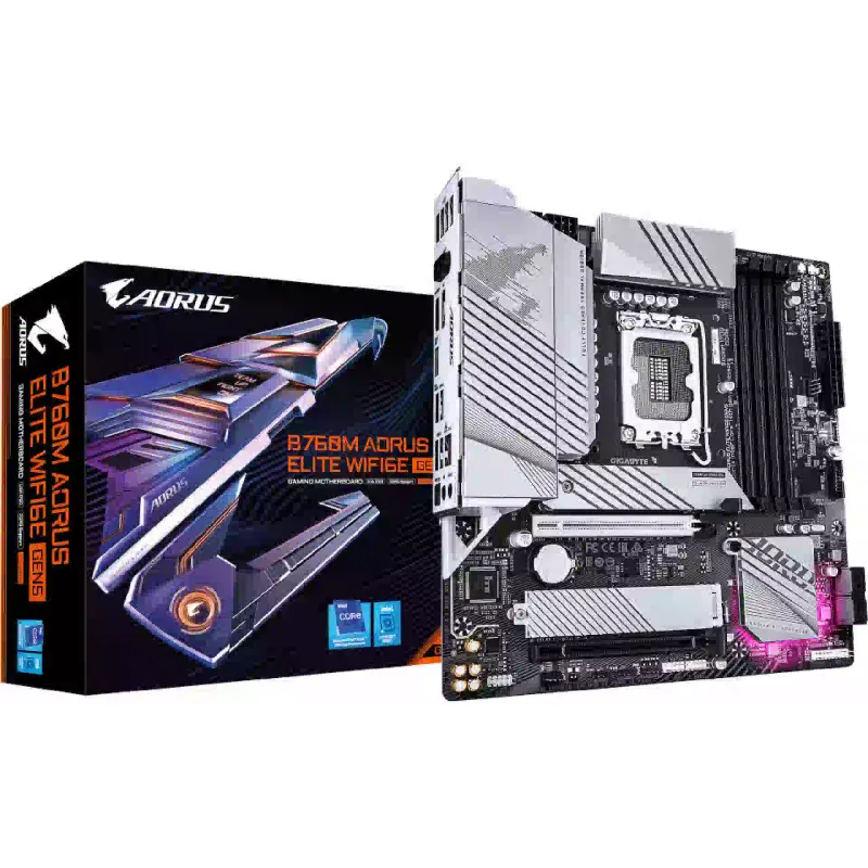 Placa madre Gigabyte Aorus Elite B760 B760 (B760M AORUS ELITE WIFI6E GEN5)