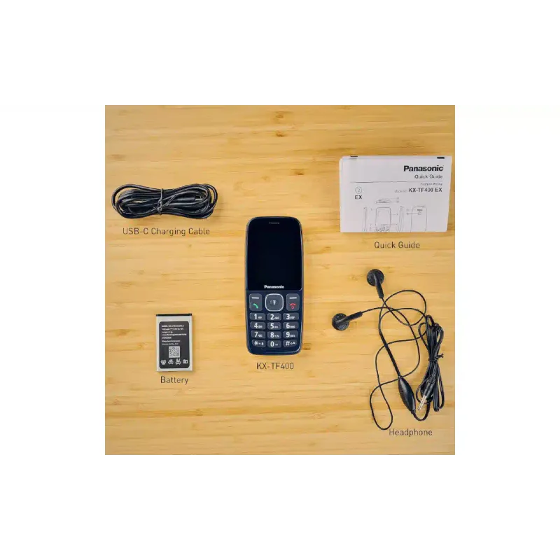 الهاتف المحمول Panasonic, Light Blue (KX-TF400EXC)
