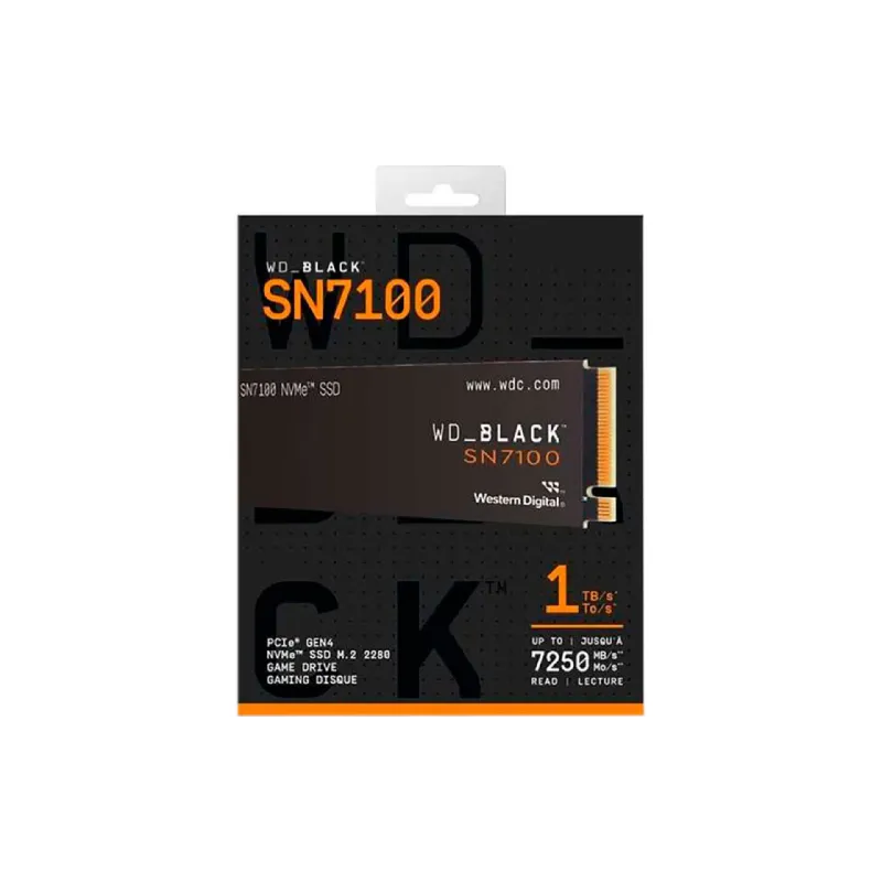 Накопичувач HDD WD (WDS100T4X0E), NVMe, Black
