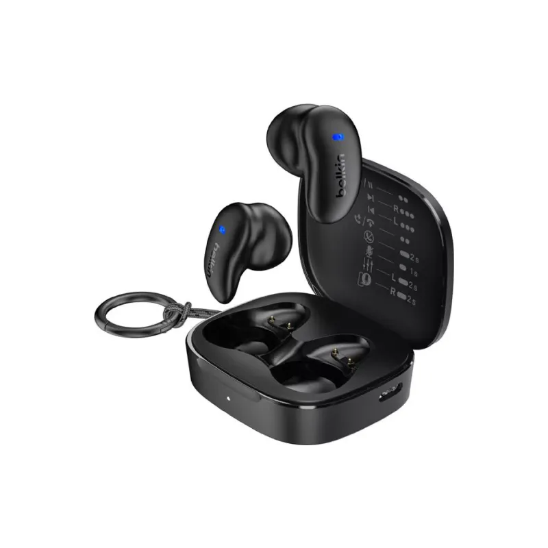 TWS слушалки Belkin Soundform Bolt, Black (AUC014HQBK)