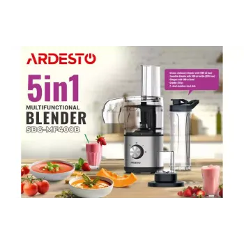 Blender Ardesto (SBG-MF400B), 1000 ml, 400 W, Silver/Black