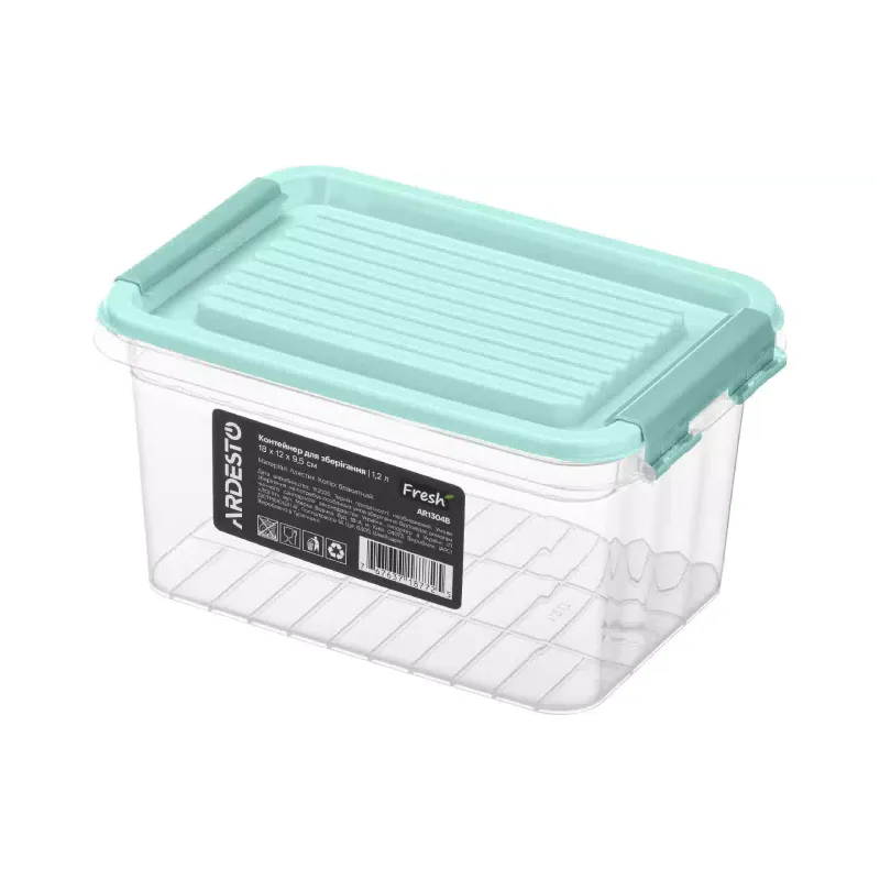 Food storage container Ardesto Fresh (AR1304B), 1200 ml, Light Blue