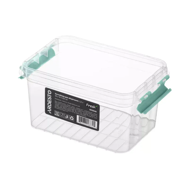 Food storage container Ardesto Fresh (AR1304B), 1200 ml, Light Blue