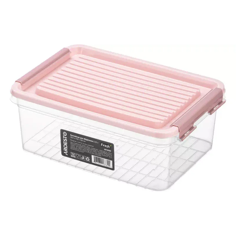 Lebensmittelaufbewahrungsbehälter Ardesto Fresh, Pink (AR1306P)
