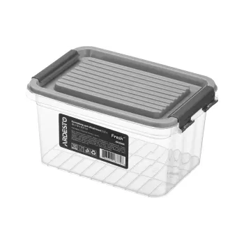 Juego de recipientes para almacenar alimentos Ardesto Fresh, Grey (AR1304R)