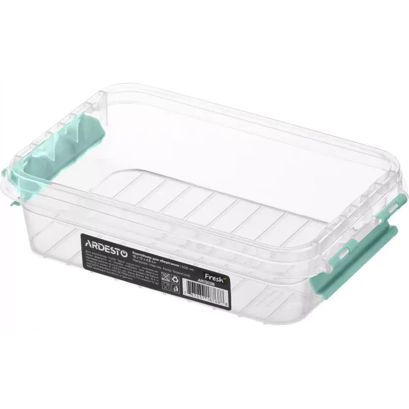 Food storage container Ardesto Fresh (AR1303B), 520 ml, Light Blue