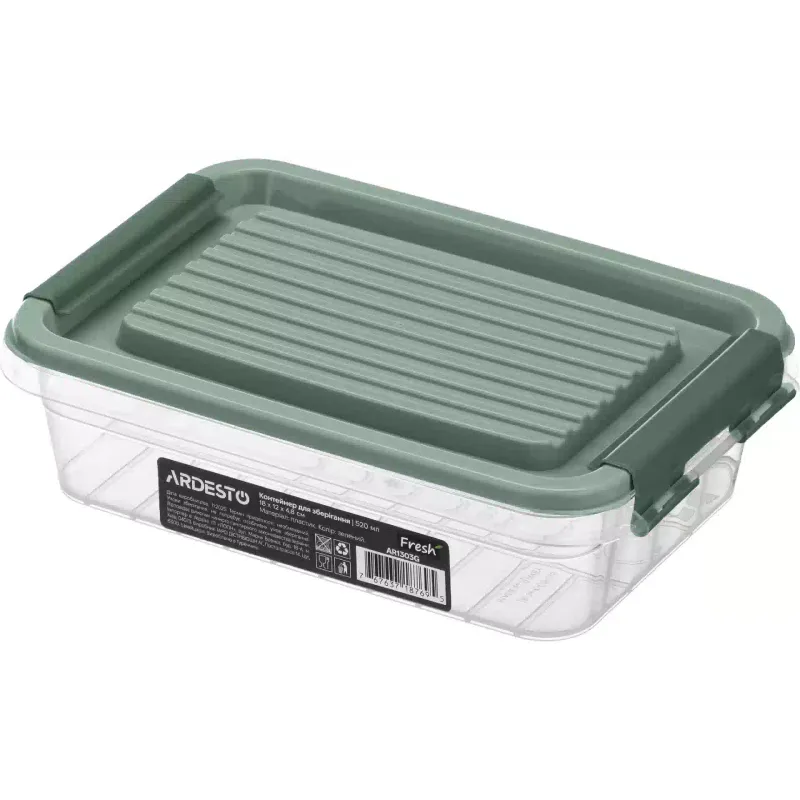 Food storage container Ardesto Fresh (AR1303G), 520 ml, Green