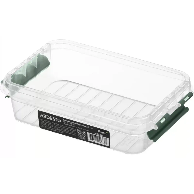 Food storage container Ardesto Fresh (AR1303G), 520 ml, Green