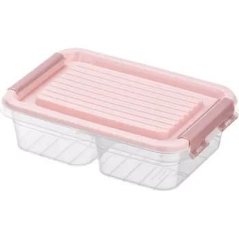 Двукамерен контейнер за храна Ardesto Fresh, Pink (AR1302P)
