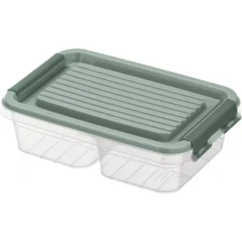 Двукамерен контейнер за храна Ardesto Fresh, Green (AR1302G)