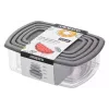 Набір контейнерів для зберігання харчових продуктів Ardesto Fresh (AR1312R), пластік, 4 шт, Grey