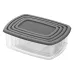 Élelmiszertároló konténerek készlete Ardesto Fresh, Grey (AR1312R)
