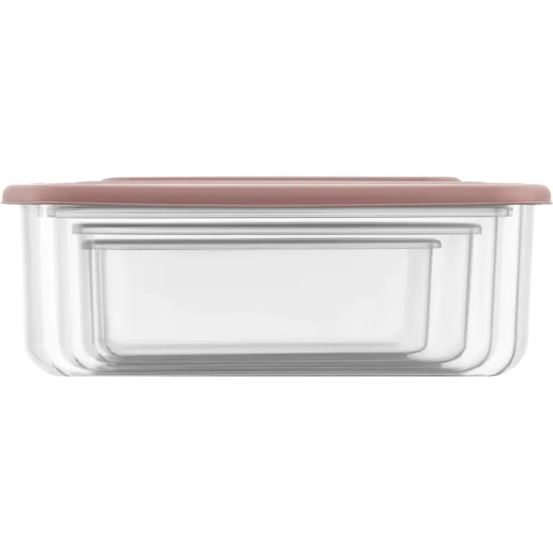 مجموعة من حاويات تخزين الطعام Ardesto Fresh, Pink (AR1312P)