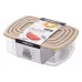Juego de recipientes para almacenar alimentos Ardesto Fresh, Beige (AR1312B)