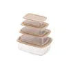 مجموعة من حاويات تخزين الطعام Ardesto Fresh, Beige (AR1312B)