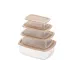 Juego de recipientes para almacenar alimentos Ardesto Fresh, Beige (AR1312B)
