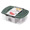 Комплект контейнери за съхранение на храна Ardesto Fresh, Green (AR1312G)