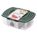 Набір контейнерів для зберігання харчових продуктів Ardesto Fresh (AR1312G), пластік, 4 шт, Green