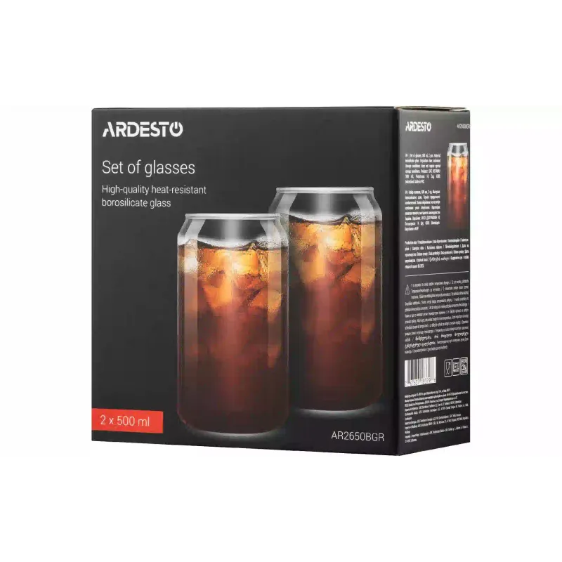 Xícara Ardesto Jar, Transparent (AR2650BGR)