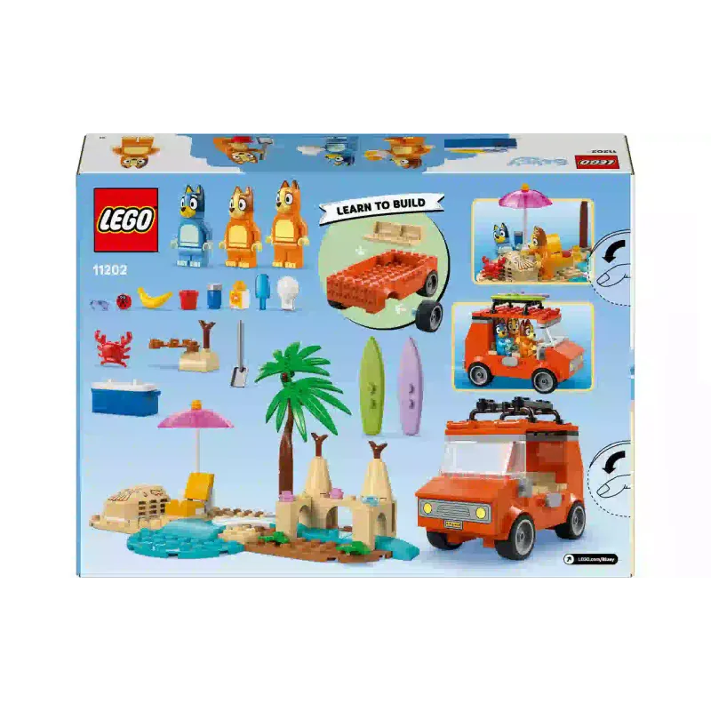 Construtor LEGO Bluey’s Beach & Family Car Trip (11202)