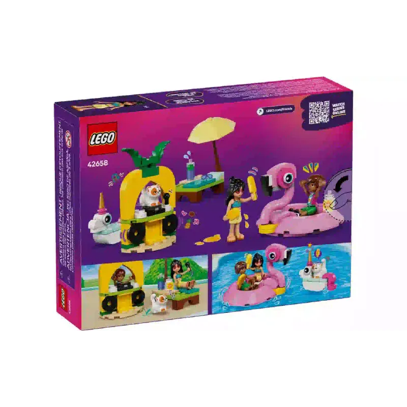 Construtor LEGO Friends Unicorn & Flamingo Pool Party (42658)