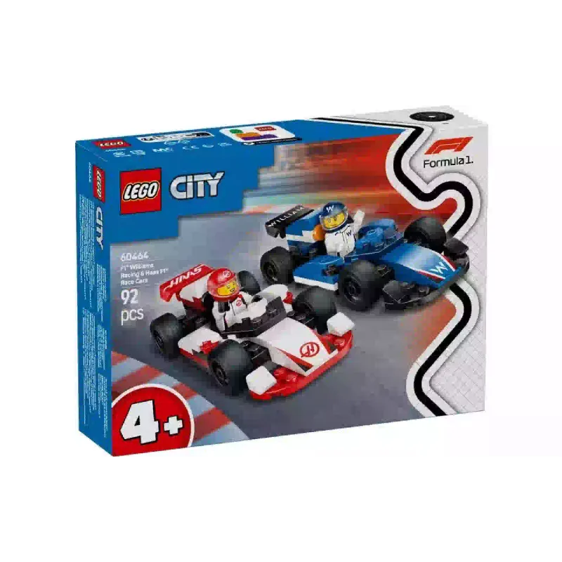 Конструктор LEGO City F1 Williams Racing & Haas F1 Race Cars (60464)