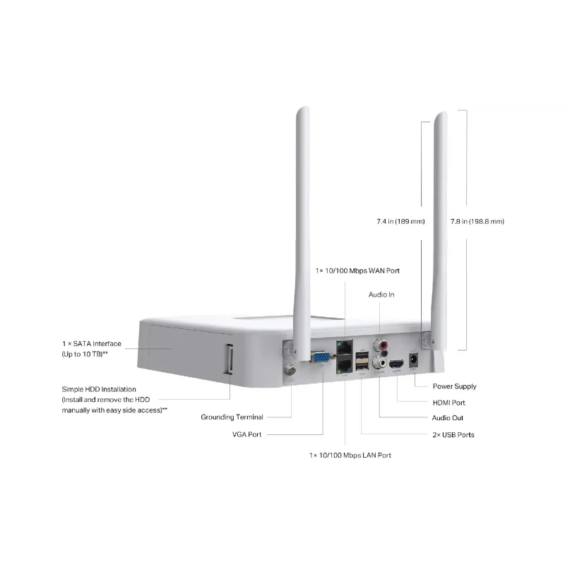 مسجل فيديو TP-Link (Vigi NVR1108H-W)