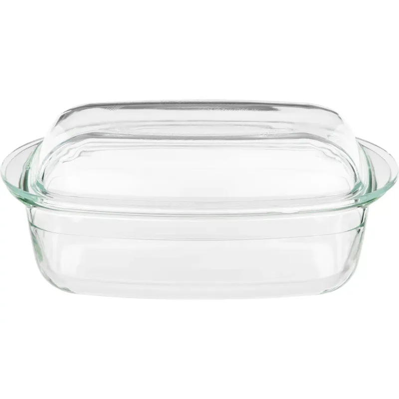 Baking dish with lid Ardesto Black Mars (AR2409BGB), 33 x 19 x 13 cm, Transparent