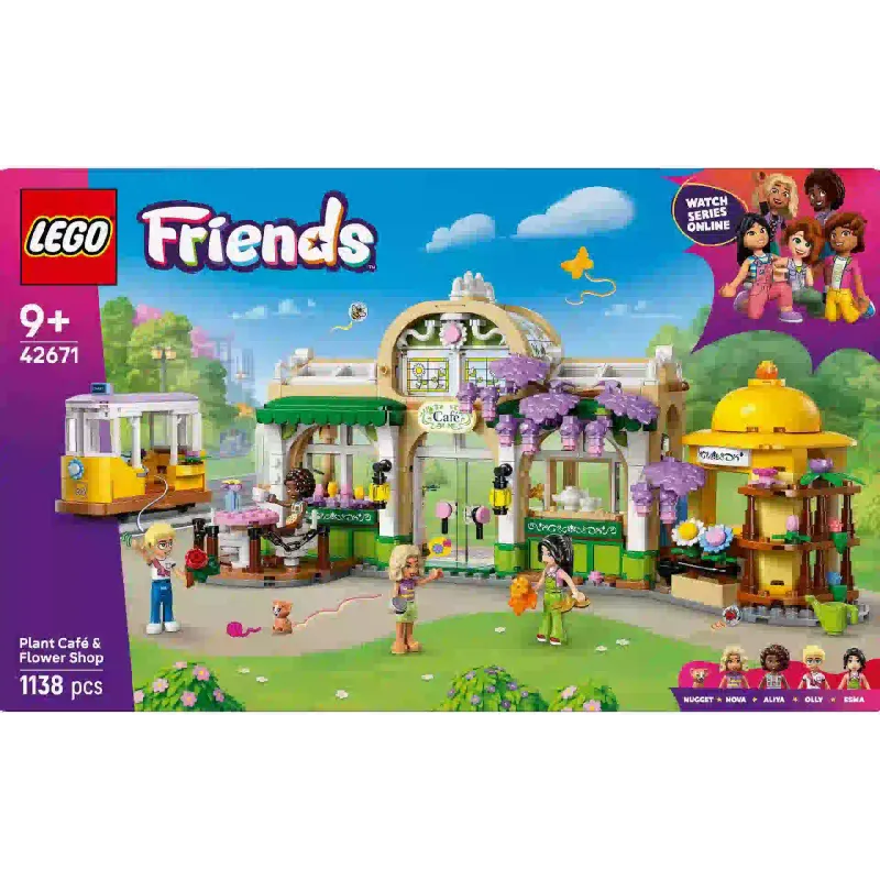 Konstruktőr LEGO Friends Plant Cafe & Flower Shop (42671)