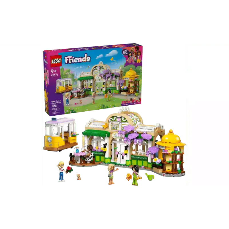 Konstruktőr LEGO Friends Plant Cafe & Flower Shop (42671)