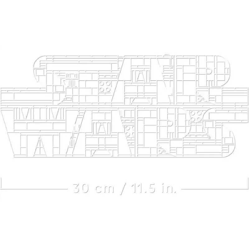 Konstruktor LEGO Star Wars Brick-Built Star Wars Logo (75407)