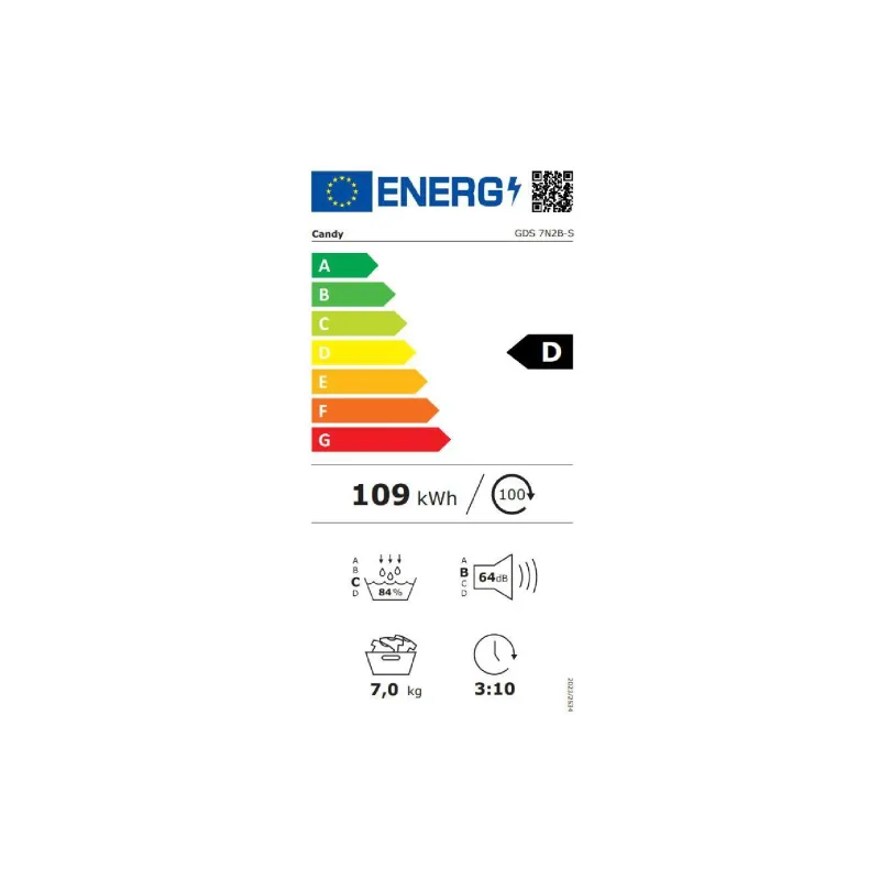 Trockner Candy, White (GDS7N2B-S)