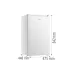 Холодильник Gorenje (RB39EPW4), 75/7 л, White